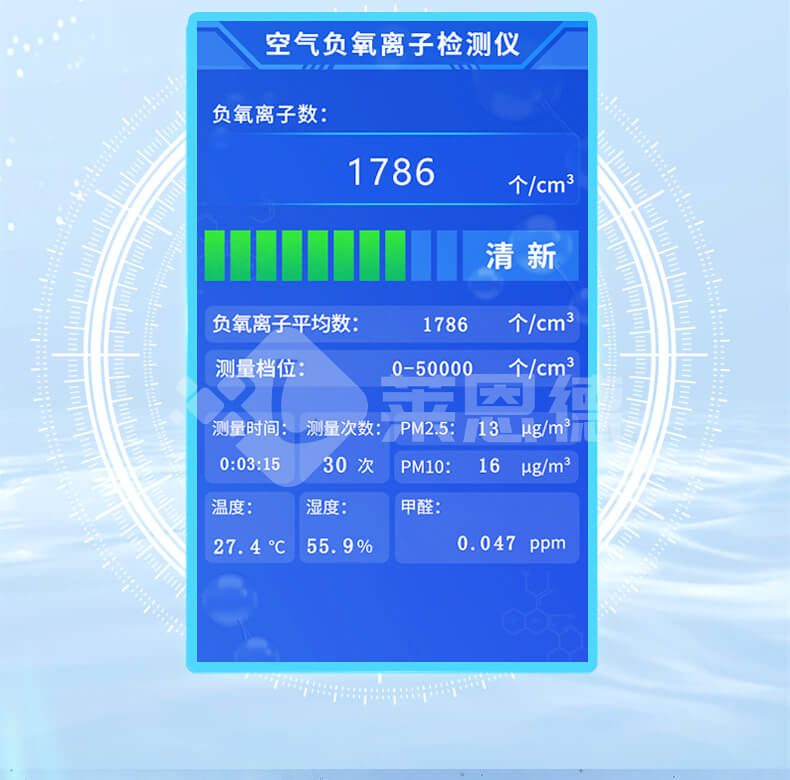 多功能環(huán)境負(fù)氧離子檢測儀