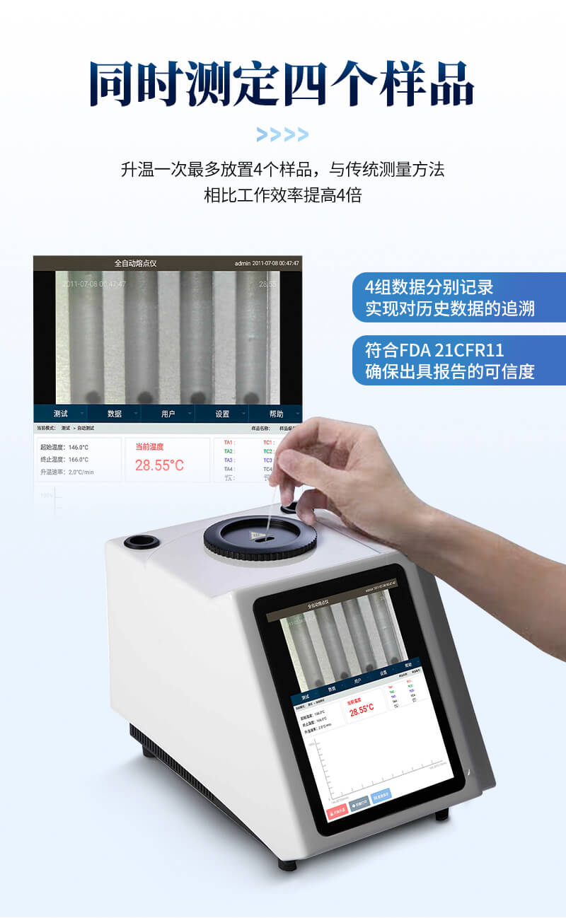 半自動高清目測熔點儀
